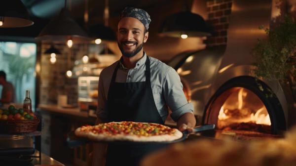 Pizza à emporter à proximité de la mer près de Lorient